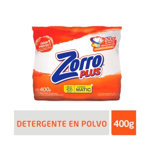 ZORRO JABON EN POLVO 400gr MATIC PLUS